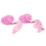 Satin Rose Heart Nipple Pasties With Tassel - Image 2