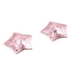 Pair of Shiny Red Sequin Star Nipple Pasties Covers - Image 9