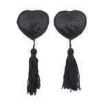 Heart Stones Nipple Covers With Tassels - Image 3