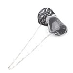 Heart Shaped Black Nipple Covers With Stones - Image 8