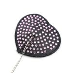 Heart Shaped Black Nipple Covers With Stones - Image 9