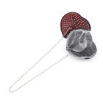 Heart Shaped Black Nipple Covers With Stones - Image 10