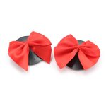 Red Bow Nipple Pasties - PVC - Image 6