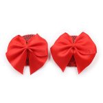 Bow Nipple Pasties - Red Scales - Image 7