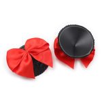 Bow Nipple Pasties - Black Scales - Image 2