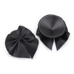 Bow Nipple Pasties - Black Scales - Image 3