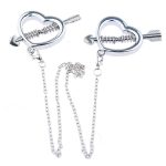 Cupid Nipple Press Clamps With Chain - Image 4