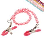 Nipple Clamps With Colorful Pearl Chain - Image 6