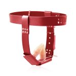 Female Chastity Belt With Double Vibration Plug