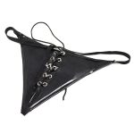 Leather Lace Up Thong - Image 4