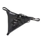 Leather Lace Up Thong - Image 5