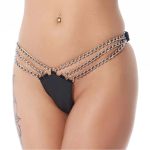 Leather Bikini Panty with Chains - Image 6