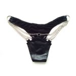 Leather Bikini Panty with Chains - Image 4