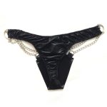 Leather Bikini Panty with Chains - Image 5
