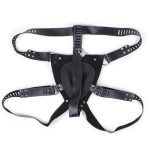 Real Leather Male Chastity Panty