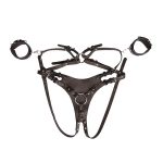 Steam Punk Strap On Harness With Cuffs - Image 7