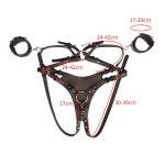 Steam Punk Strap On Harness With Cuffs - Image 4