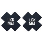 Lick Me Cross Nipple Pasties - Image 2
