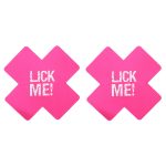 Lick Me Cross Nipple Pasties - Image 3