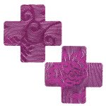Lace Cross Nipple Pasties - Image 2