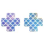 Mermaid X Cross Shape Breast Stickers - Image 2