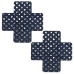 Sequin Cross Nipple Pasties - Image 3