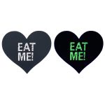 Glow In The Dark Eat Me Heart Nipple Cover