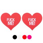 Fuck Me Heart Nipple Stickers