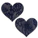 Lace Heart Nipple Pasties - Image 3