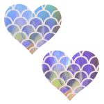 Mermaid Heart Shape Breast Stickers