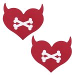 Devil Horns Heart Pasties