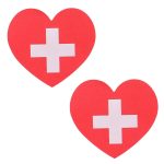 Heart And Cross Breast Stickers