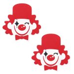 Clown Shaped Nipple Stickers