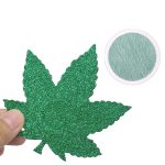 Green Leaf Glitter Nipple Covers