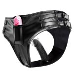 Strap-On Single Vibrating Dildo Pants - Image 6
