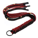 Red and Black Duel Braided Rope Flogger - Image 6
