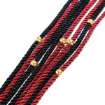 Red and Black Duel Braided Rope Flogger - Image 4