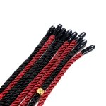 Red and Black Duel Braided Rope Flogger - Image 5