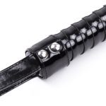 Glossy Leather Bondage Whip - Image 5