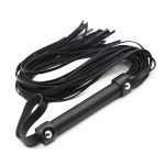 Black Adult Leather Flogger - Image 7