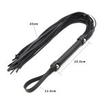 Black Adult Leather Flogger - Image 3