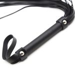 Black Adult Leather Flogger - Image 5