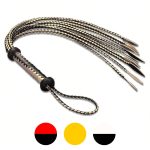 Premium Leather Cat O' Nine Tails Whip - 60cm - Image 6