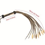Premium Leather Cat O' Nine Tails Whip - 60cm - Image 9
