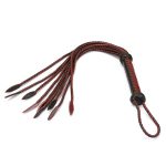 Premium Leather Cat O' Nine Tails Whip - 60cm - Image 3