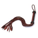 Premium Leather Cat O' Nine Tails Whip - 80cm - Image 7