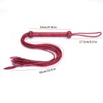 Premium Leather Cat O' Nine Tails Whip - 80cm - Image 9
