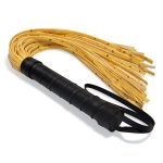 Yellow Hide Thick Leather Flogger - Image 3