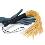 Yellow Hide Thick Leather Flogger - Image 4