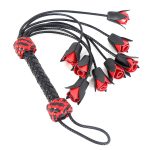 Handcrafted Leather Rose Flogger - Image 6